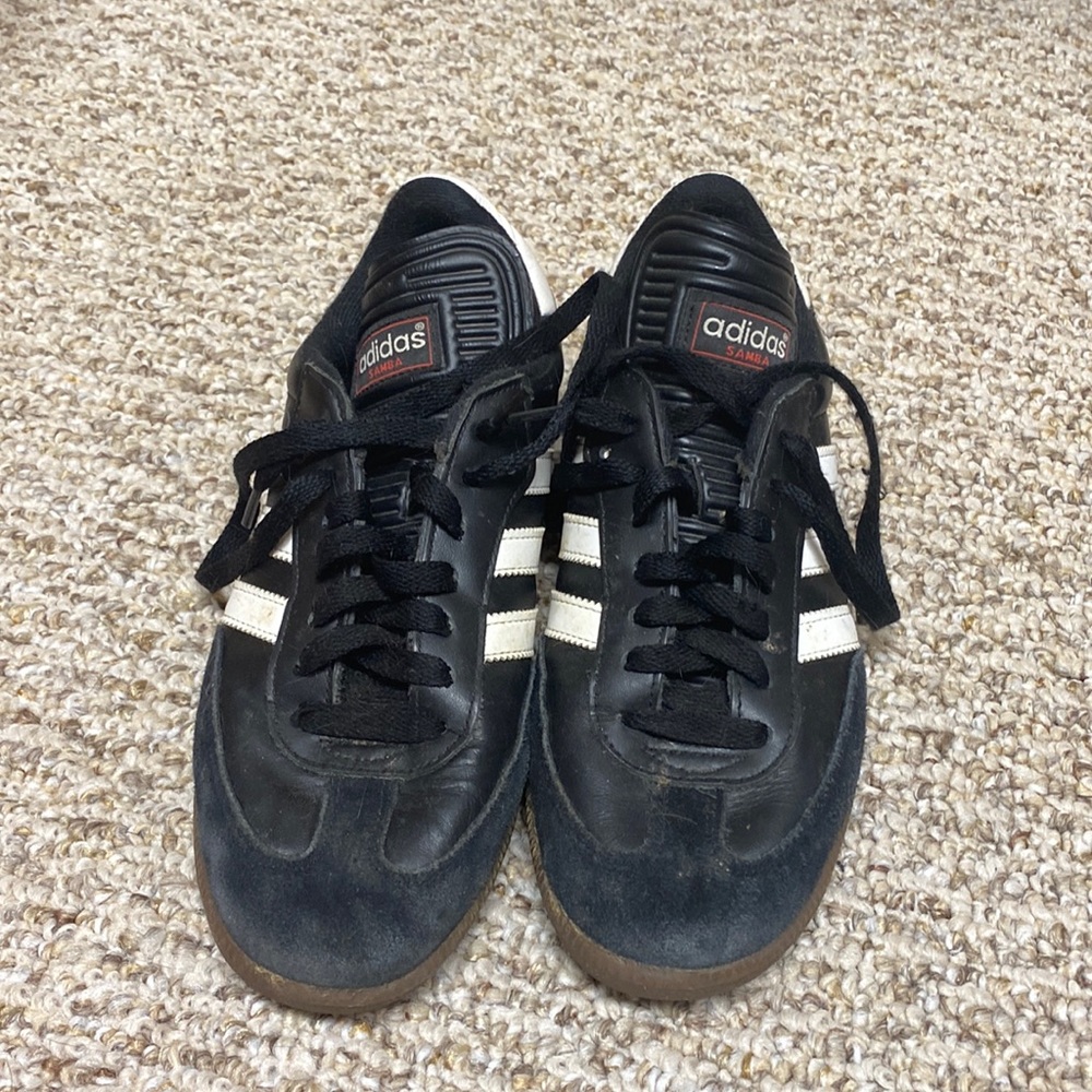 Black and White Adidas Sambas Size 7 US Mens